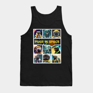 Pugs in Space- version 1 Tank Top